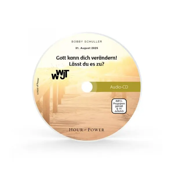 Audio CD vom 31.08.2025: WWJT – Gott kann dich verändern! Lässt du es zu?